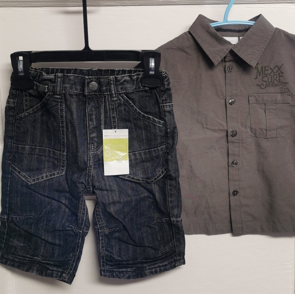 18-24 MON MEXX Shorts & Dress Top Summer Outfit NWT - Picture 2 of 5